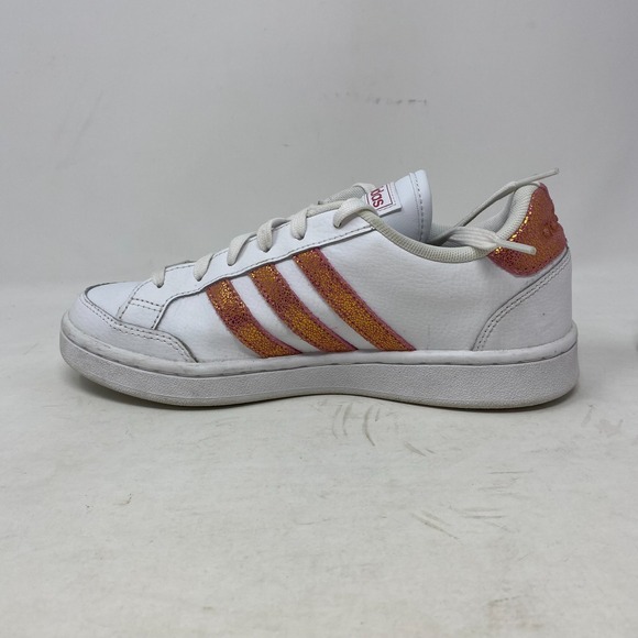 Adidas Grand Court SE Womens Size 7 Tennis Shoes Sneakers White Pink Leather - Picture 4 of 12